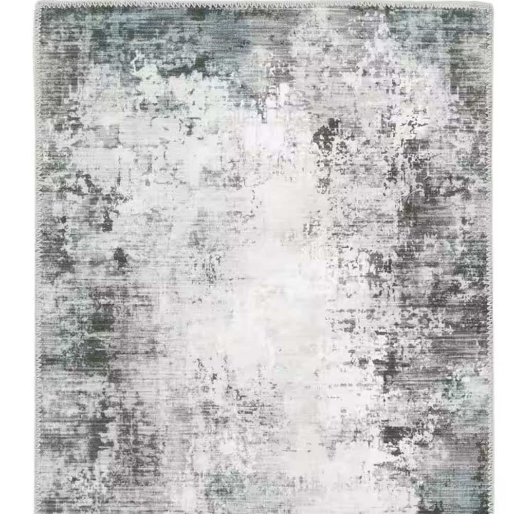 Harmony Gray Doormat 2 ft. x 3 ft. Indoor Machine Washable Scatter Rug